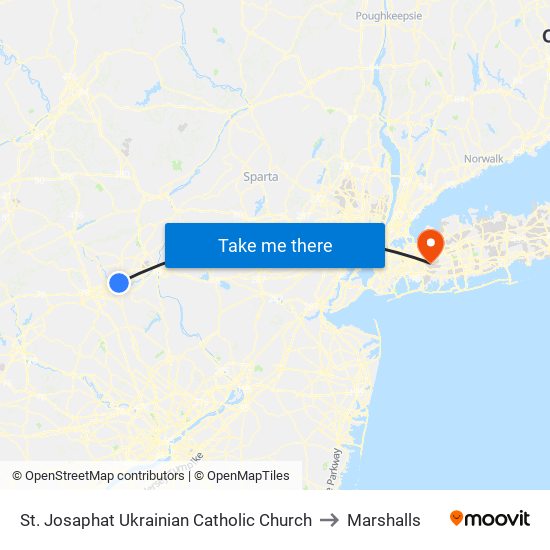 St. Josaphat Ukrainian Catholic Church to Marshalls map