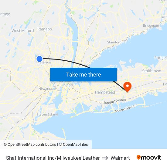 Reeves International Inc to Walmart map