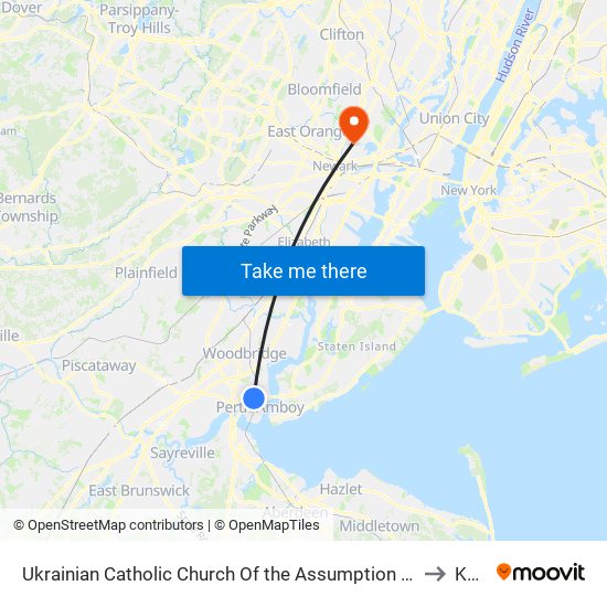 Ukrainian Catholic Church Of The Assumption Of The Blessed Virgin Mary to KEMS map