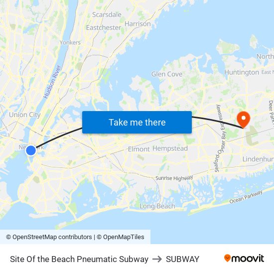 Site Of the Beach Pneumatic Subway to SUBWAY map