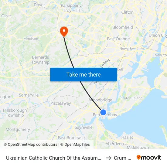 Ukrainian Catholic Church Of The Assumption Of The Blessed Virgin Mary to Crum & Forster map