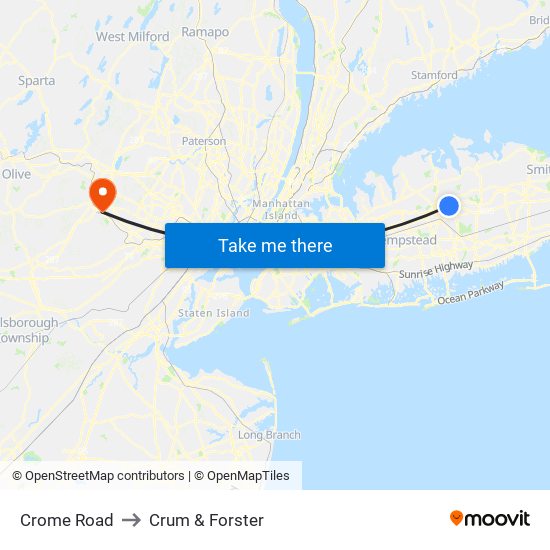 Crome Road to Crum & Forster map