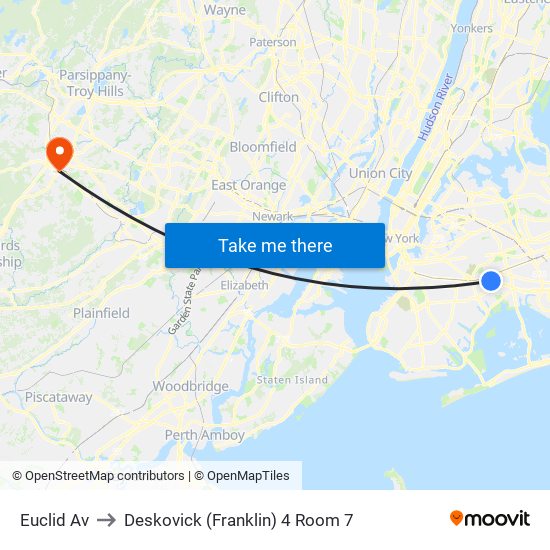 Euclid Av to Deskovick (Franklin) 4 Room 7 map