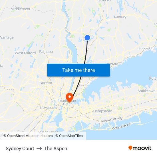Sydney Court to The Aspen map