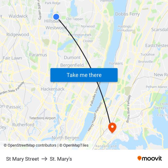 St Mary Street to St. Mary's map