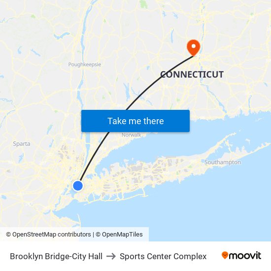 Brooklyn Bridge-City Hall to Sports Center Complex map