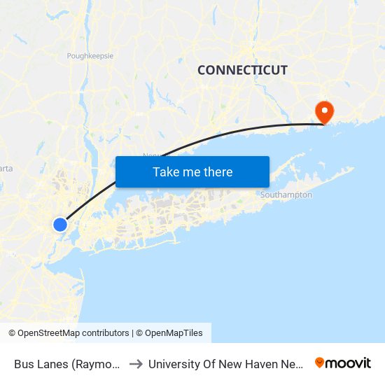 Bus Lanes (Raymond Blvd Side) to University Of New Haven New London Campus map