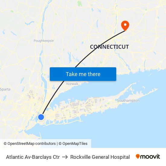 Atlantic Av-Barclays Ctr to Rockville General Hospital map