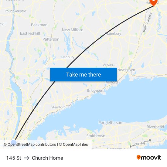 145 St to Church Home map
