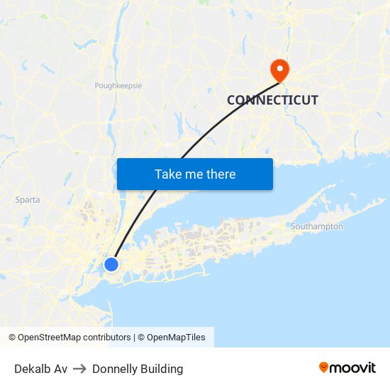 Dekalb Av to Donnelly Building map