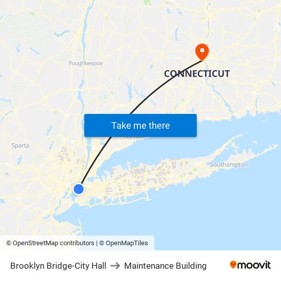 Brooklyn Bridge-City Hall to Maintenance Building map