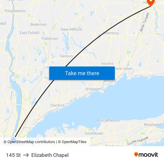 145 St to Elizabeth Chapel map