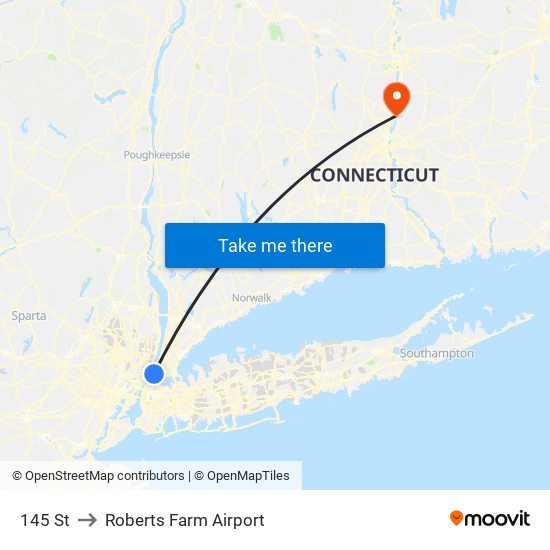 145 St to Roberts Farm Airport map