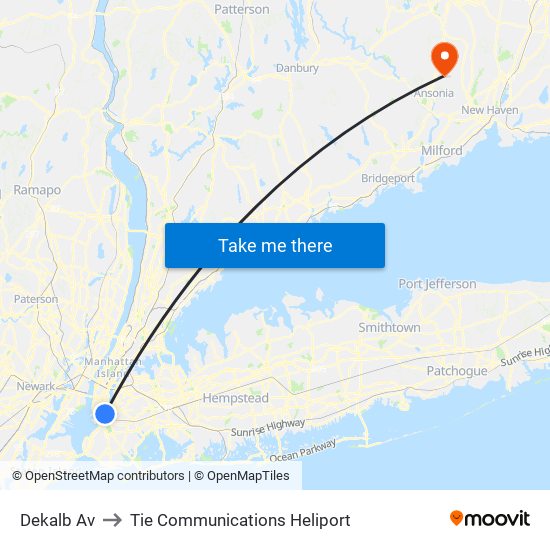 Dekalb Av to Tie Communications Heliport map