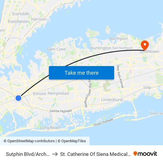 Sutphin Blvd/Archer Av to St. Catherine Of Siena Medical Center map
