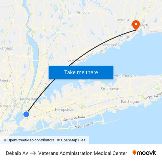Dekalb Av to Veterans Administration Medical Center map