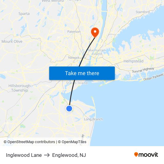 Inglewood Lane to Englewood, NJ map