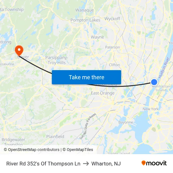 River Rd 352's Of Thompson Ln to Wharton, NJ map