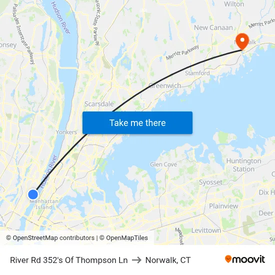 River Rd 352's Of Thompson Ln to Norwalk, CT map