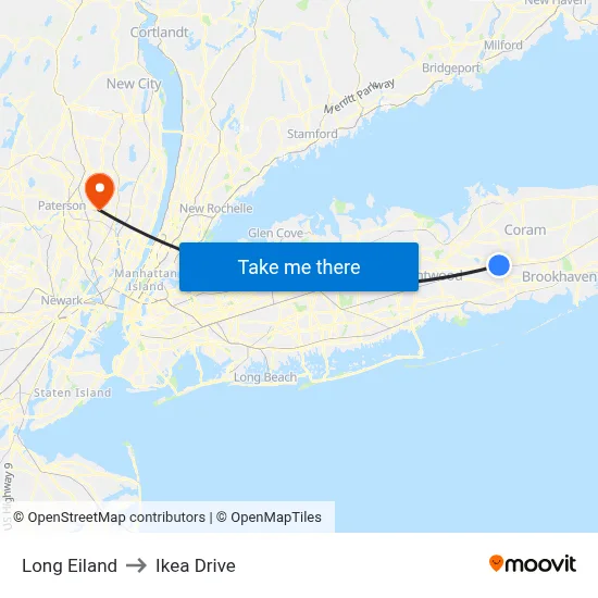Long Eiland to Ikea Drive map