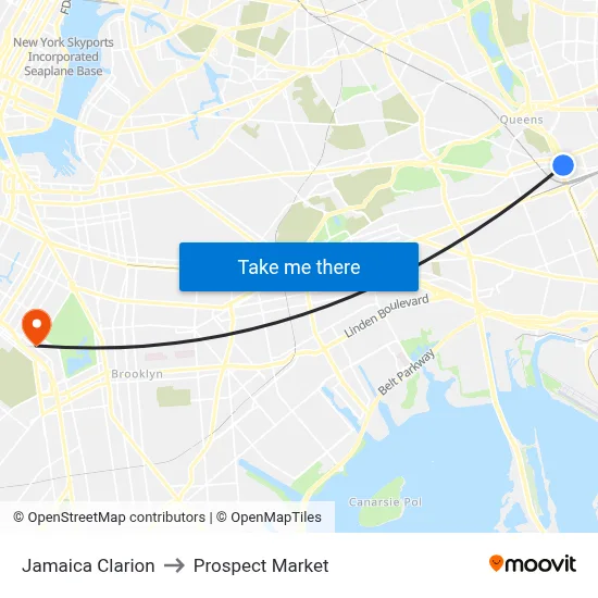 Jamaica Clarion to Prospect Market map