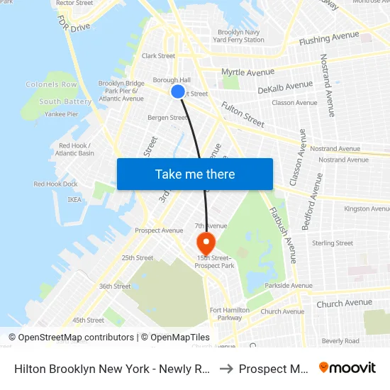 Hilton Brooklyn New York - Newly Renovated to Prospect Market map