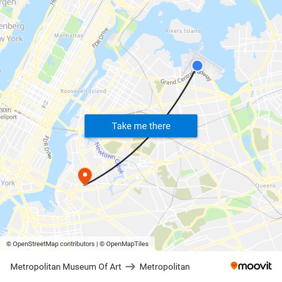 Metropolitan Museum Of Art to Metropolitan map