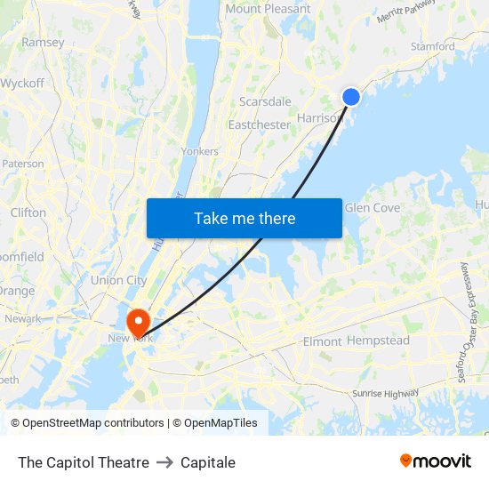The Capitol Theatre to Capitale map