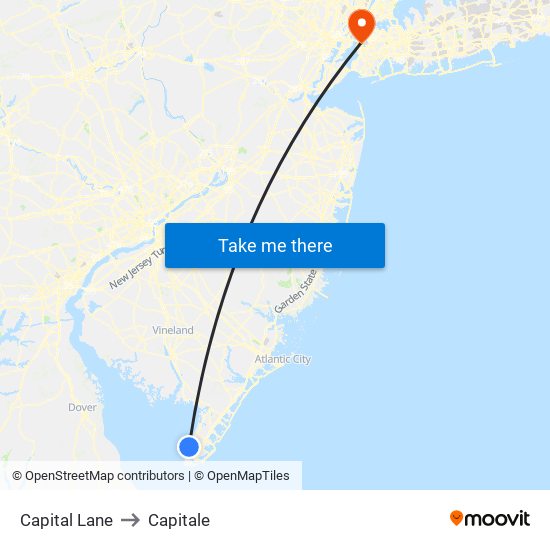 Capital Lane to Capitale map