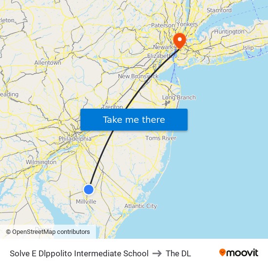 Solve E Dlppolito Intermediate School to The DL map