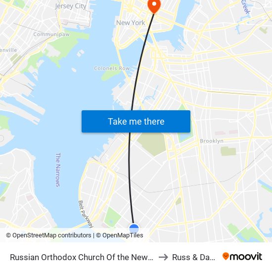 Russian Orthodox Church Of the New Martyrs and Confessors Of Russia to Russ & Daughters Café map