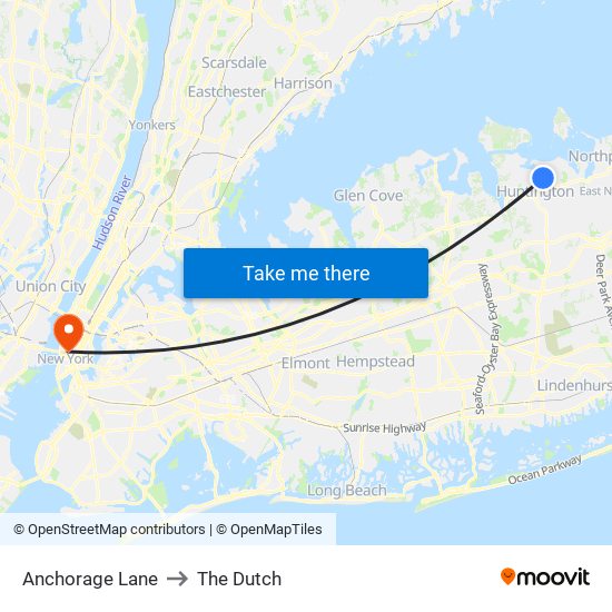 Anchorage Lane to The Dutch map