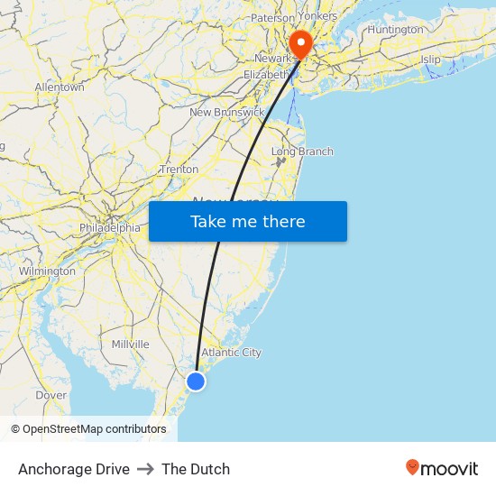 Anchorage Drive to The Dutch map