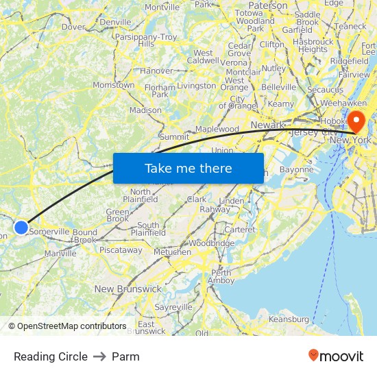 Reading Circle to Parm map