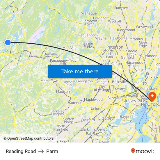 Reading Road to Parm map