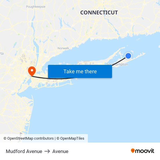 Mudford Avenue to Avenue map