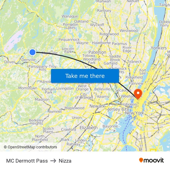 MC Dermott Pass to Nizza map