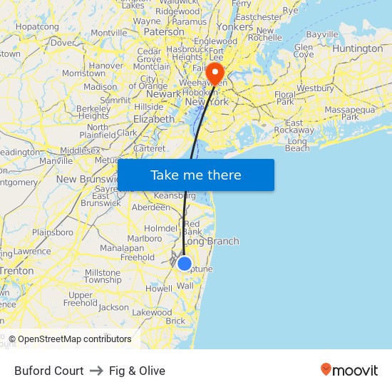 Buford Court to Fig & Olive map
