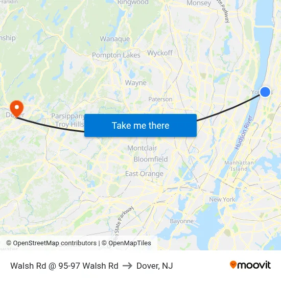 Walsh Rd @ 95-97 Walsh Rd to Dover, NJ map