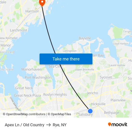 Apex Ln / Old Country to Rye, NY map