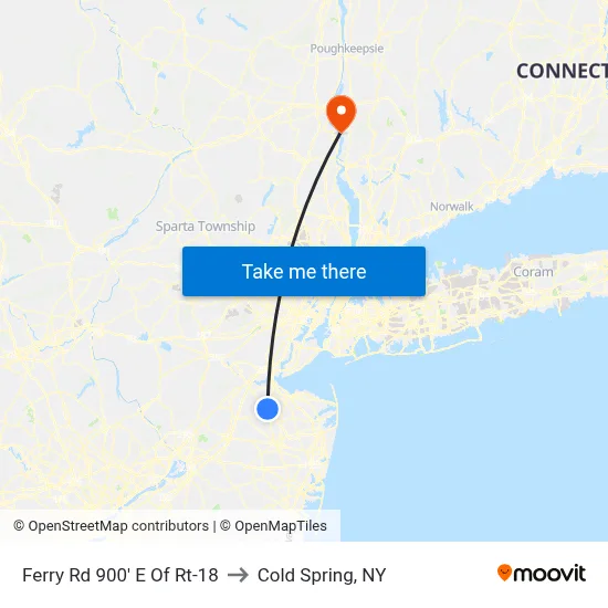 Ferry Rd 900' E Of Rt-18 to Cold Spring, NY map