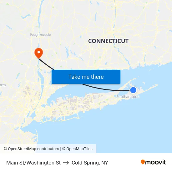 Main St/Washington St to Cold Spring, NY map