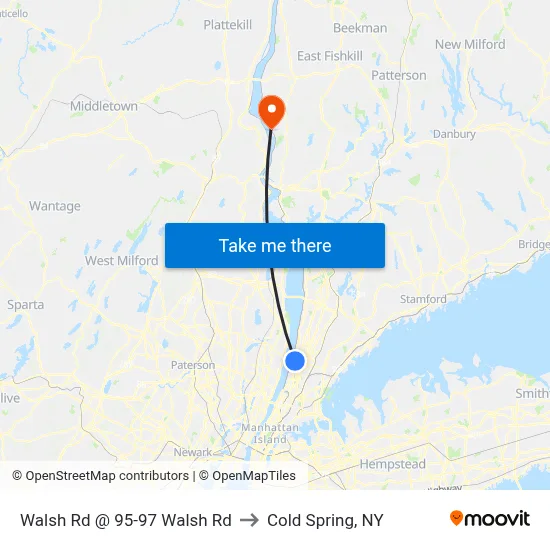 Walsh Rd @ 95-97 Walsh Rd to Cold Spring, NY map