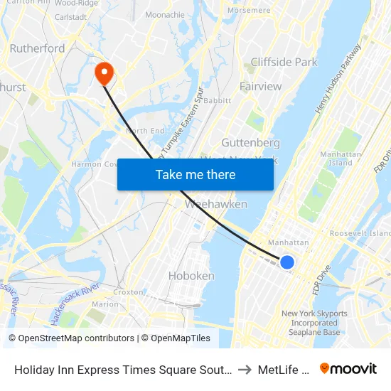 Holiday Inn Express Times Square South an IHG Hotel New York to MetLife Stadium map