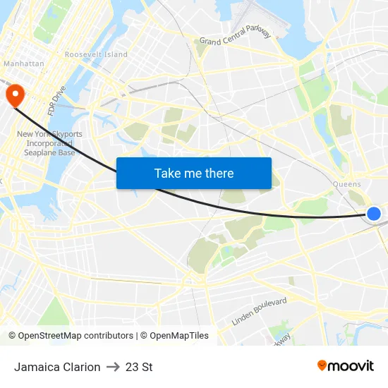 Jamaica Clarion, 138-05 Jamaica Ave to 23 St map