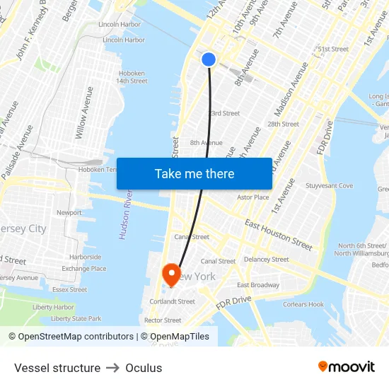 Vessel structure to Oculus map