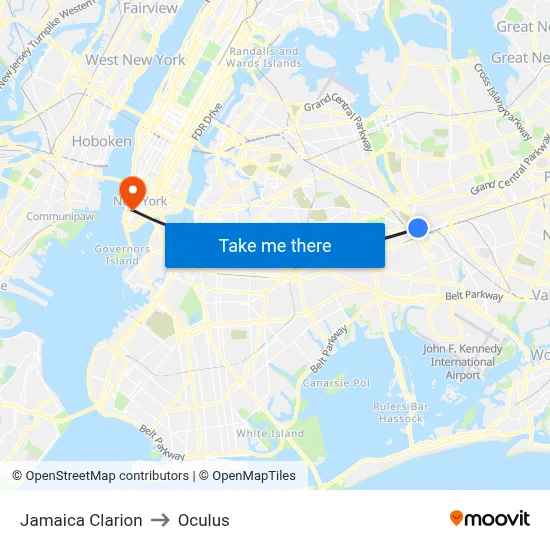 Jamaica Clarion to Oculus map