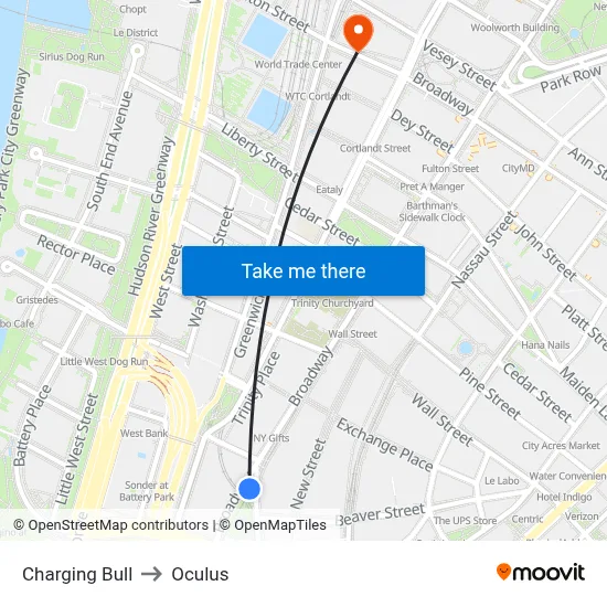 Charging Bull to Oculus map