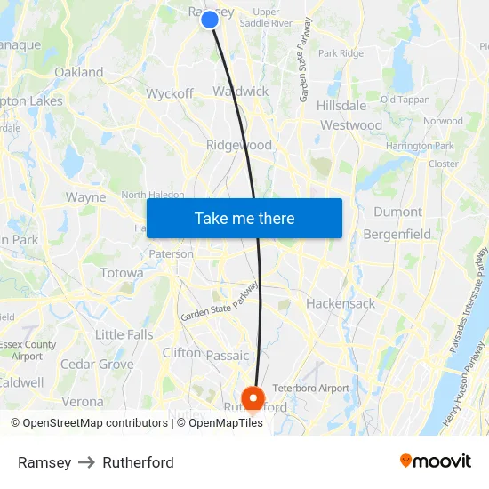 Ramsey to Rutherford map