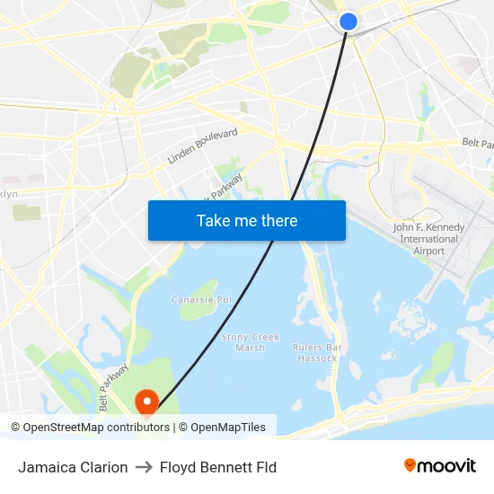Jamaica Clarion, 138-05 Jamaica Ave to Floyd Bennett Fld map